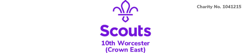 10th Worcester Scouts Charity No. 1041215